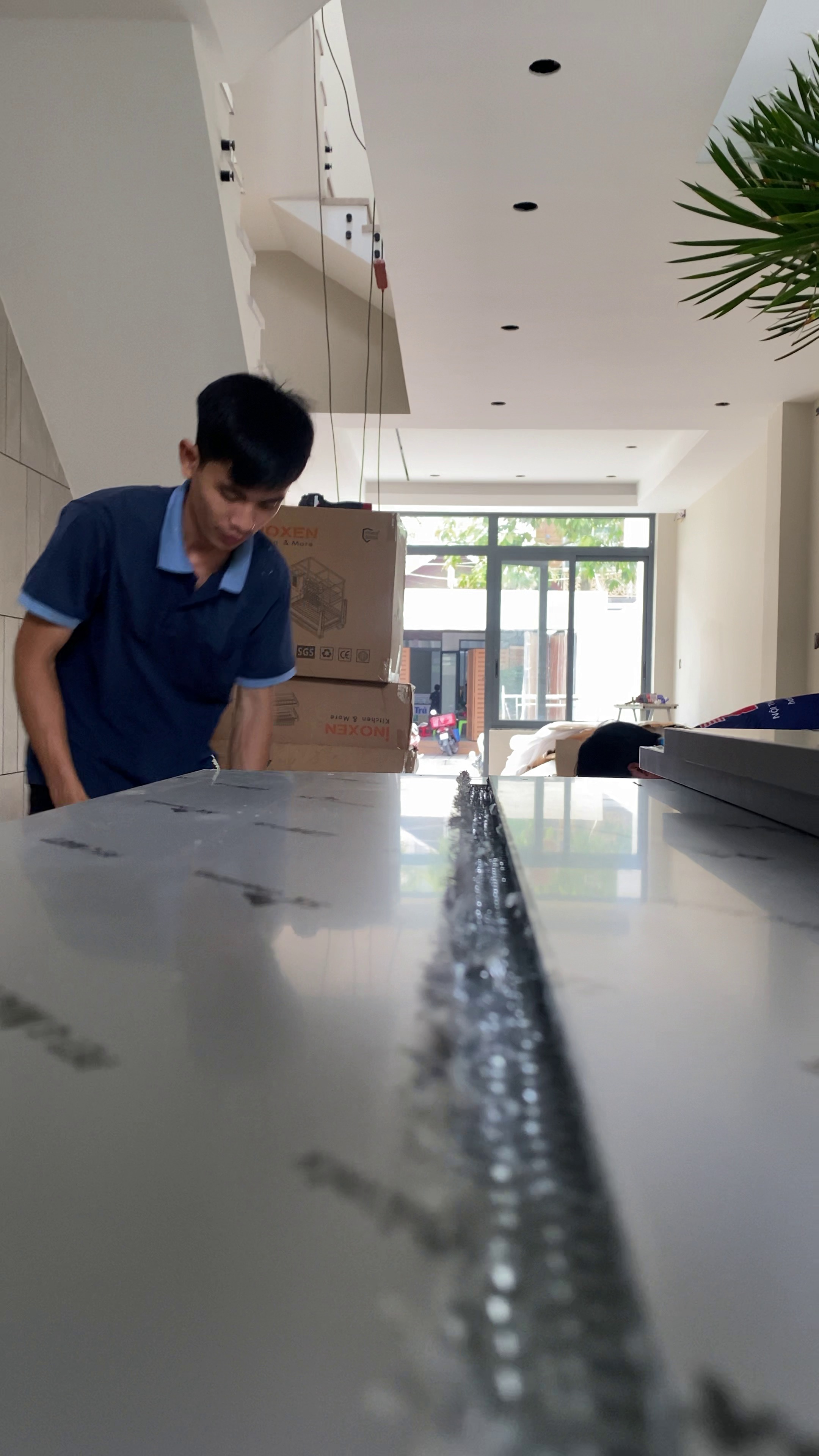 Thi công nội thất tầng trệt nhà phố chị Hiếu tại Bửu Long, Biên Hòa