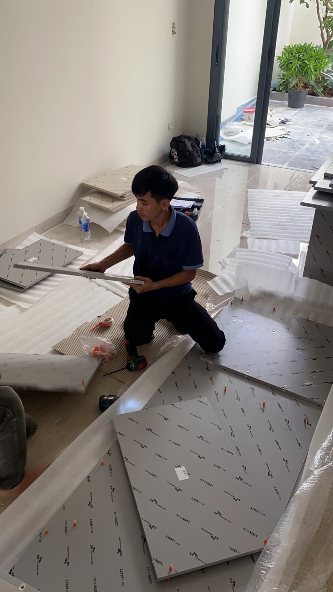 Tủ gầm cầu thang hoàn thiện tại nhà chị Hiếu ở Bửu Long, Biên Hòa