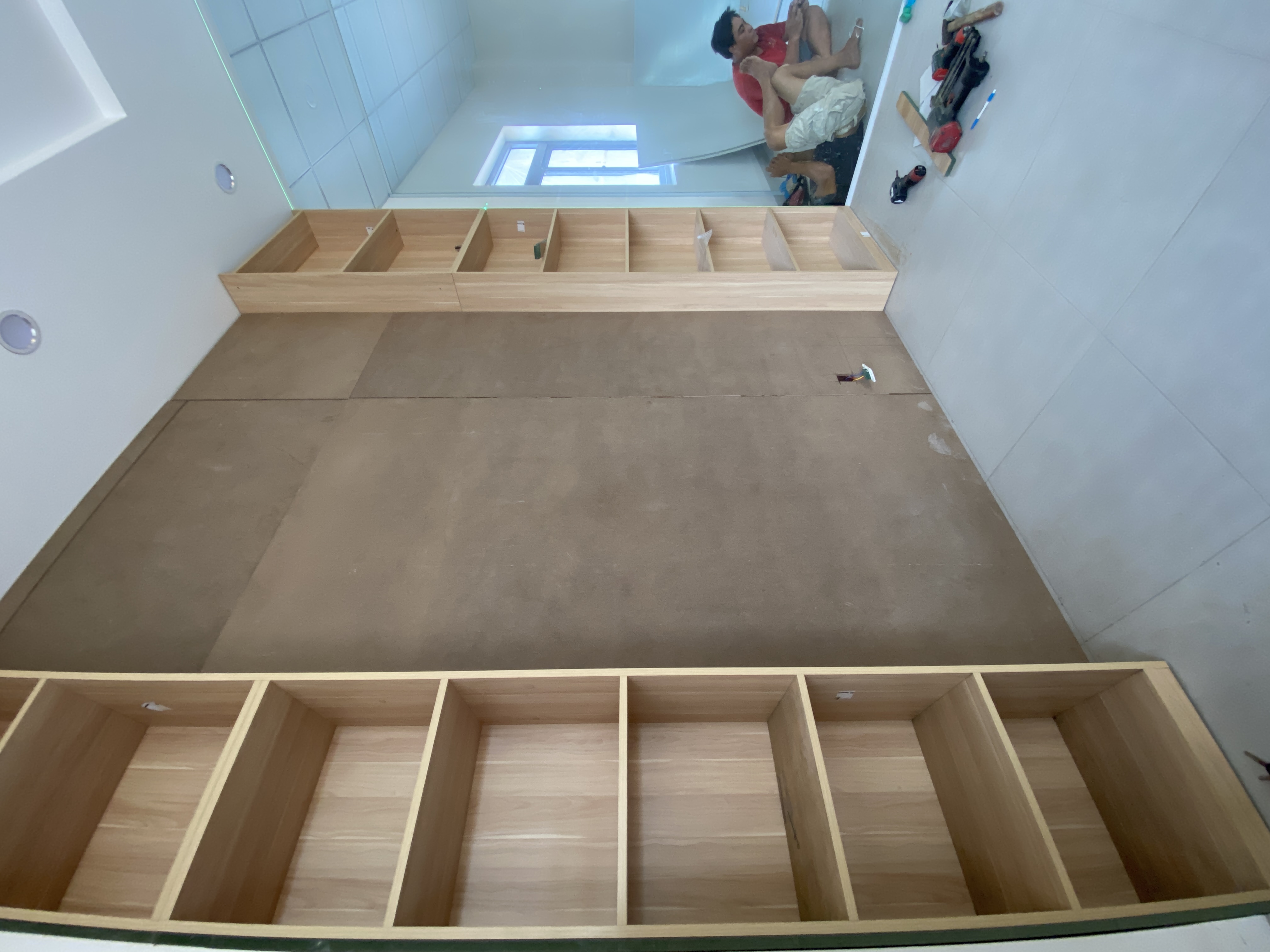 Gia công cấu kiện nội thất tại xưởng cho dự án doanh nghiệp SDV Sonadezi