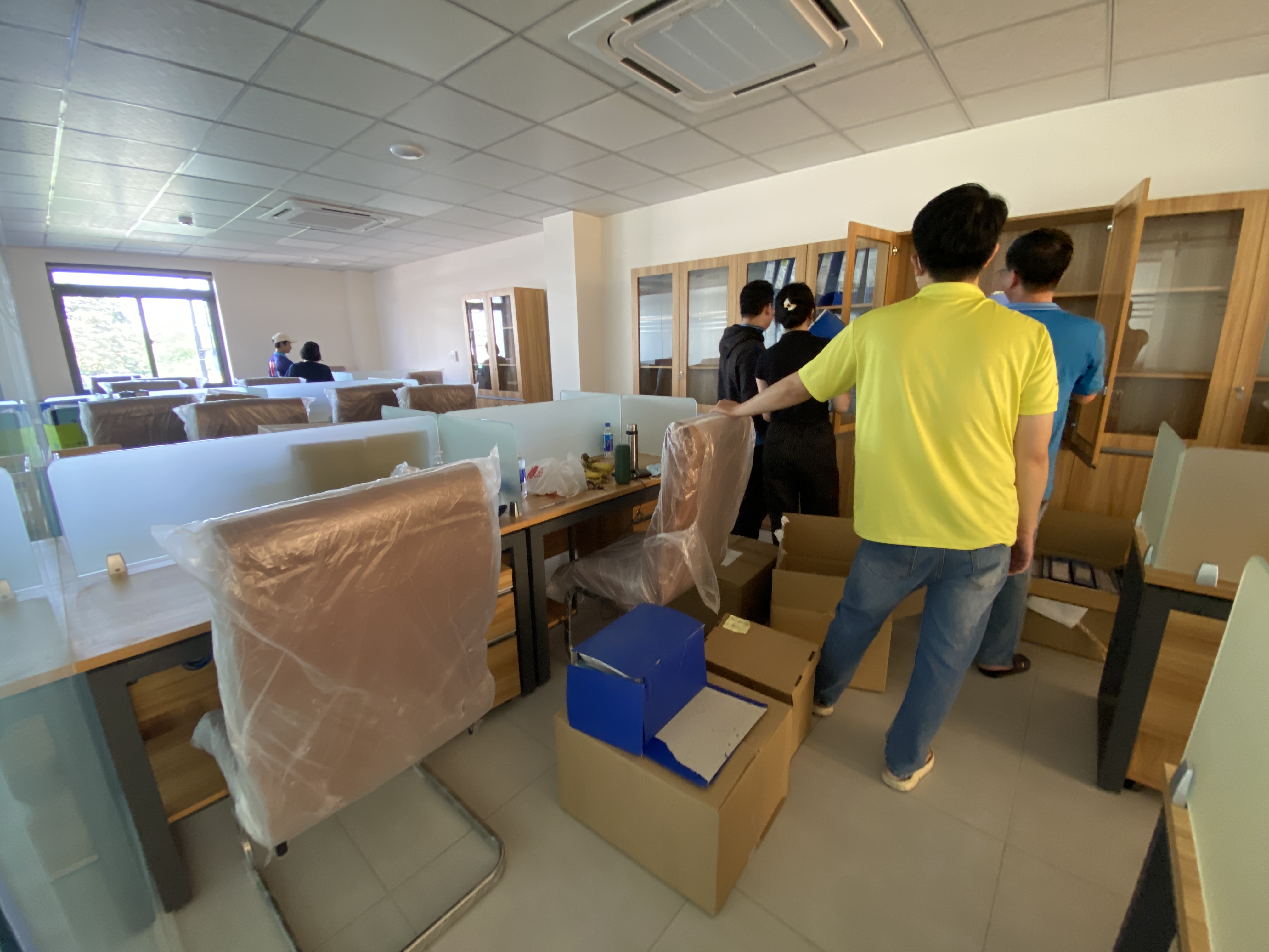 Phòng họp lớn trong dự án thi công nội thất doanh nghiệp SDV Sonadezi